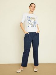 BGN Koszulka w kolorze białym rozmiar: 34. Białe bluzki damskie BGN, bez wzorów, bez kołnierzyka, bez ramiączek. Za 56.99 zł.