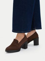 Lasocki Półbuty CEO-WI23-LUM-11 Brązowy. Brązowe półbuty damskie Lasocki, bez wzorów, ze skóry, bez obcasa, na obcasie. Za 229.99 zł.
