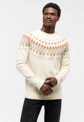MUSTANG Bloomfield MĘSKI SWETER KLASYCZNY Light Gray 1015482 3003. Szare swetry męskie Mustang, m, bez wzorów, bez kołnierzyka. Za 219.99 zł.