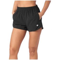 Spodenki damskie Wilson Team W. Czarne szorty damskie Wilson, bez wzorów, sportowe. Za 239.00 zł.