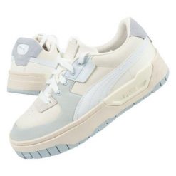 Damskie Skórzane Buty Sportowe Cali Dream. Białe buty sportowe na co dzień damskie Puma, bez wzorów. Za 169.00 zł.