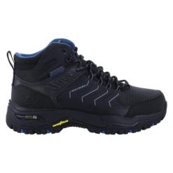 Buty trekkingowe męskie SKECHERS Arch Fit Dawson Raveno. Czarne buty trekkingowe męskie Skechers, z syntetyku, bez zapięcia. Za 399.99 zł.