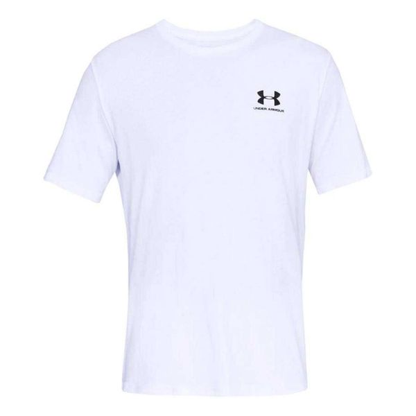 Męska Koszulka Sportowa. Białe t-shirty sportowe męskie Under Armour, m, bez ramiączek, trekkingowe. Za 144.99 zł.