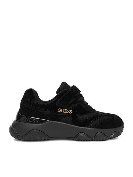 Guess Sneakersy EO-CP40GG24W2026 Czarny. Czarne buty sportowe dziewczęce Guess, z aplikacjami, ze skóry, bez zapięcia. Za 279.99 zł.