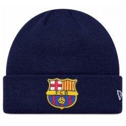 FC Barcelona x New Era czapka zimowa junior granatowa. Niebieskie czapki męskie FC Barcelona. Za 129.00 zł.