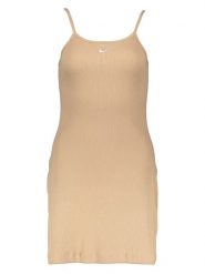 Nike Sukienka w kolorze beżowym rozmiar: S. Brązowe sukienki damskie Nike, s, bez wzorów, z bawełny, bez kołnierzyka, bez ramiączek, mini. Za 74.46 zł.