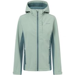 Kurtka damska VIKING Kerns Lady Softshell. Zielone kurtki damskie VIKING, bez wzorów, z softshellu, bez kaptura. Za 299.90 zł.