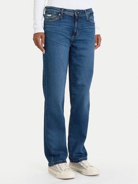 Guess Jeans Jeansy W5BA98 D5RA3 Granatowy Regular Fit. Niebieskie jeansy damskie Guess Jeans. Za 299.99 zł.