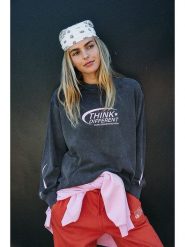 Noisy may Bluza "Polly" w kolorze antracytowym rozmiar: XL. Czarne bluzy bez kaptura damskie Noisy may, xl, z bawełny. Za 92.64 zł.