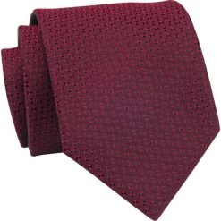 Krawat Ciemny Czerwony w Drobny Wzór, 7 cm, Elegancki, Klasyczny, Męski -ALTIES. Czerwone krawaty i muchy męskie Alties, bez wzorów, z tkaniny, eleganckie. Za 49.00 zł.