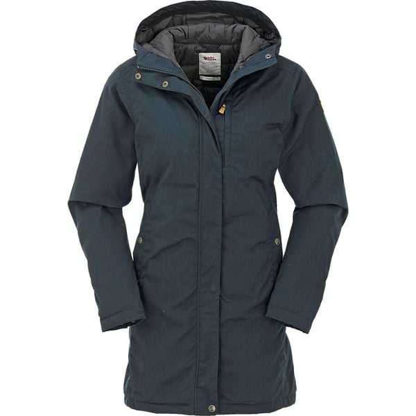 Płaszcz damski Fjallraven Kiruna Padded Parka. Niebieskie parki damskie Fjällräven, na zimę, l, bez wzorów, z bawełny, biznesowe. Za 1,352.99 zł.