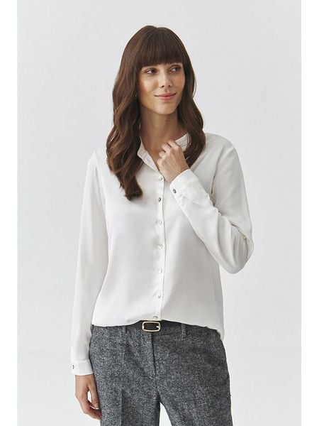 TATUUM Bluzka w kolorze białym rozmiar: 46. Białe bluzki damskie Tatuum, bez wzorów, z wiskozy, bez kołnierzyka, bez ramiączek. Za 135.17 zł.