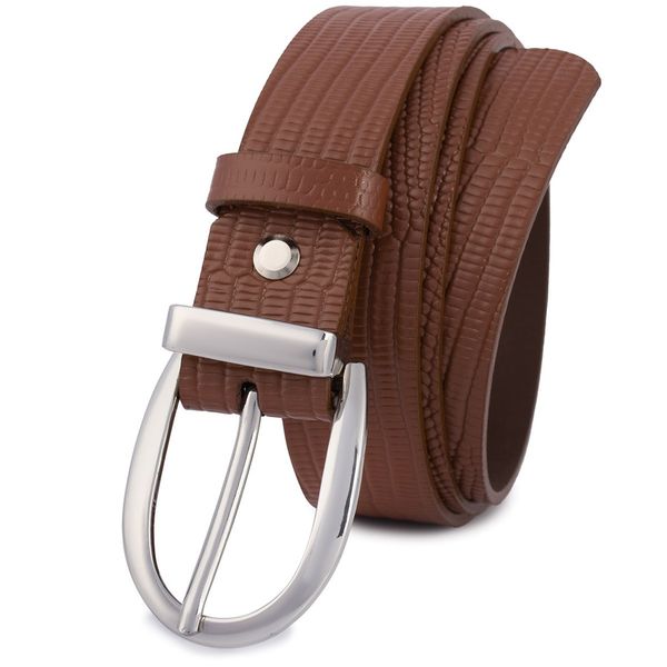 Pasek skórzany BELTIMORE r.90-105 cm D90 brązowy. Brązowe paski damskie bez wzorów. Za 41.90 zł.