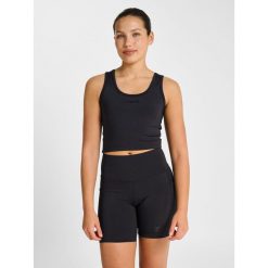 Damski tank top Hummel Hiit Intensity. Czarne topy damskie HUMMEL, bez wzorów, bez kołnierzyka. Za 216.50 zł.