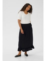KAFFE curve Spódnica "Bella" w kolorze czarnym rozmiar: M. Czarne spódniczki damskie KAFFE curve, m, bez wzorów, z wiskozy, klasyczne, maxi, proste. Za 104.99 zł.