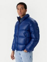 Tommy Hilfiger Kurtka puchowa MW0MW40617 Niebieski Regular Fit. Niebieskie kurtki męskie Tommy Hilfiger, m, bez wzorów, z puchu, bez kaptura. Za 959.00 zł.