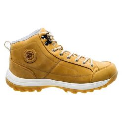 Buty Iguana Narumi Mid 92800209907 żółte. Żółte buty trekkingowe męskie z gumy, bez zapięcia. Za 437.09 zł.