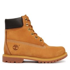 Trapery Timberland. Brązowe trapery damskie Timberland, bez obcasa. Za 1,099.00 zł.