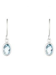 DIAMOND & CO Złote kolczyki z topazem rozmiar: onesize. Szare kolczyki damskie Diamond & Co, z topazem, złote, z zapięciem typu bigiel. Za 443.38 zł.