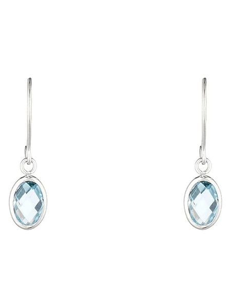 DIAMOND & CO Złote kolczyki z topazem rozmiar: onesize. Szare kolczyki damskie Diamond & Co, z topazem, złote, z zapięciem typu bigiel. Za 443.38 zł.