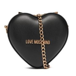 Torebka LOVE MOSCHINO. Czarne torebki klasyczne damskie Love Moschino, bez wzorów, wizytowe, bez kołnierzyka, bez ramiączek. Za 639.99 zł.