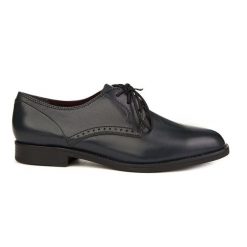 Tamaris damskie półbuty casual Oxford, skóra naturalna, granatowe. Niebieskie półbuty damskie MARIUS, bez wzorów, z materiału, casualowe, bez obcasa. Za 275.99 zł.