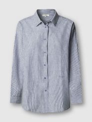 Pepe Jeans Koszula "Bernany" w kolorze niebiesko-białym rozmiar: L. Białe koszule damskie Pepe Jeans, l, bez wzorów, z jeansu, bez kołnierzyka, bez ramiączek. Za 173.99 zł.