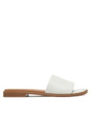 Lasocki Klapki CEO-EST-AFIONA-01 Biały. Białe klapki damskie Lasocki, bez wzorów, ze skóry, bez obcasa. Za 119.99 zł.