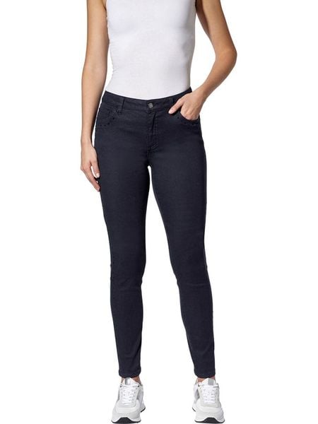 Heine Dżinsy - Skinny fit - w kolorze granatowym rozmiar: 38. Niebieskie jeansy damskie Heine. Za 91.56 zł.