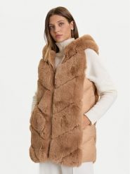 Rinascimento Płaszcz zimowy CFC0122220003 Beżowy Regular Fit. Brązowe płaszcze damskie RINASCIMENTO, na zimę, s, bez wzorów, z syntetyku. Za 529.99 zł.