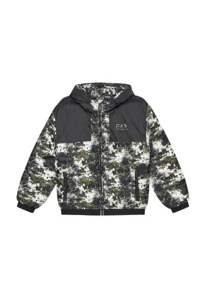 Kurtka puchowa Emporio Armani 6DBB10 BN9FZ multicolour. Kurtki męskie Emporio Armani, l, bez wzorów, z materiału, eleganckie, bez kaptura. Za 781.15 zł.
