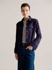 Josephine & Co Kurtka koszulowa "Lobke" w kolorze granatowym rozmiar: 34. Niebieskie kurtki damskie Josephine & Co, bez wzorów, bez kaptura. Za 304.99 zł.