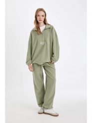 DeFacto Spodnie dresowe w kolorze khaki rozmiar: XL. Brązowe spodnie dresowe damskie DeFacto, xl, bez wzorów, z dresówki. Za 73.99 zł.