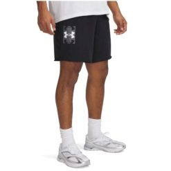 Spodenki Under Armour Ua Rival Terrylogo8inshort Dorosłych. Czarne szorty męskie Under Armour, bez wzorów, sportowe. Za 203.80 zł.