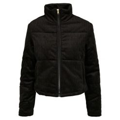 Parka damska Urban Classics corduroy puffer. Czarne parki damskie Urban Classics, bez wzorów, z puchu. Za 305.50 zł.