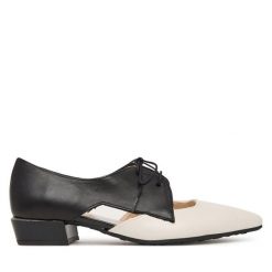 Półbuty Hispanitas. Brązowe półbuty damskie Hispanitas, bez wzorów, bez obcasa, na obcasie. Za 609.99 zł.