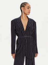 NORMA KAMALI Marynarka KK1244PL158642 Granatowy Oversize. Niebieskie marynarki i żakiety damskie NORMA KAMALI, s, bez wzorów, z syntetyku. Za 2,489.00 zł.