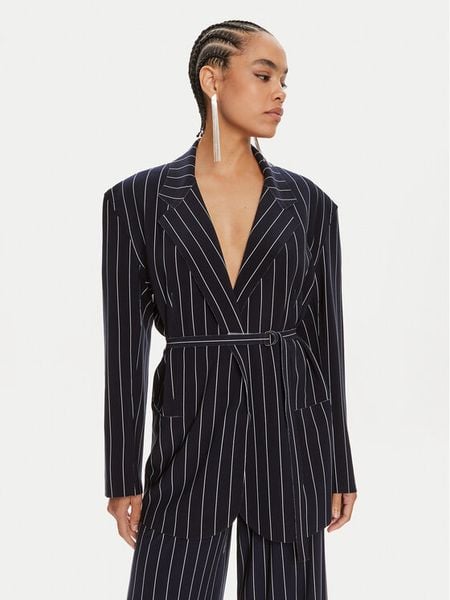 NORMA KAMALI Marynarka KK1244PL158642 Granatowy Oversize. Niebieskie marynarki i żakiety damskie NORMA KAMALI, s, bez wzorów, z syntetyku. Za 1,369.00 zł.