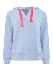 Zwillingsherz Bluza "Smile" w kolorze błękitnym rozmiar: S/M. Niebieskie bluzy z kapturem damskie Zwillingsherz, m. Za 206.91 zł.