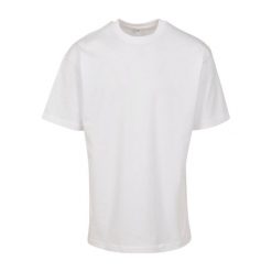 Koszulka Unisex Dla Dorosłych Z Bawełny Czesanej Premium. Białe bluzki damskie BUILD YOUR BRAND, xl, bez wzorów, z bawełny, sportowe, bez kołnierzyka, bez ramiączek. Za 73.99 zł.