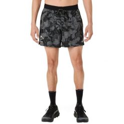 Spodenki sportowe męskie Fujitrail All Over Print 5IN Short. Czarne szorty męskie Asics, l, z materiału, do biegania. Za 189.99 zł.