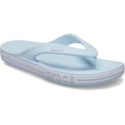 Japonki Dla Dorosłych Crocs Bayaband Flip. Niebieskie klapki damskie Crocs, bez wzorów, z materiału, bez obcasa. Za 129.99 zł.