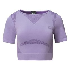 T-shirt Damski Cropped Ingel. Fioletowe t-shirty damskie IQ, bez wzorów, bez kołnierzyka. Za 123.99 zł.