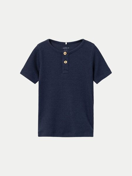 NAME IT T-Shirt 13203743 Granatowy Regular Fit. Niebieskie t-shirty chłopięce Name it, bez wzorów, bez ramiączek. Za 39.99 zł.