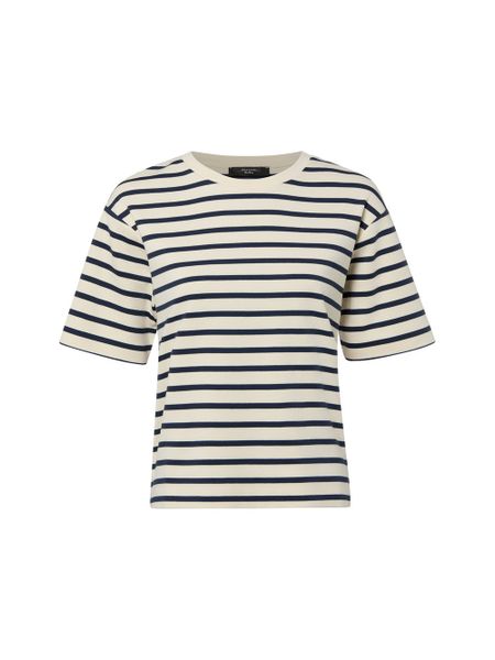 Weekend Max Mara Koszulka Kobiety Bawełna beżowy|niebieski, XS. Brązowe t-shirty damskie Weekend Max Mara, xs, bez wzorów, z bawełny, bez kołnierzyka. Za 279.95 zł.