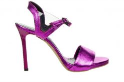 Sandały Bayla-159 4561 151-P Orchid Czarny Lico 159146, Różowy, Skóra naturalna - 38. Czerwone sandały damskie Bayla, bez wzorów, z materiału, bez obcasa, na platformie. W wyprzedaży za 179.10 zł.