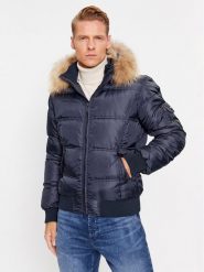 Bomboogie Kurtka puchowa JM 603P T NIW3 Granatowy Regular Fit. Niebieskie kurtki męskie Bomboogie, m, bez wzorów, z puchu, bez kaptura. Za 1,219.00 zł.