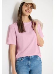 Cecil Koszulka w kolorze jasnoróżowym rozmiar: M. Różowe bluzki damskie Cecil, m, bez wzorów, z bawełny, bez kołnierzyka, bez ramiączek. Za 43.68 zł.