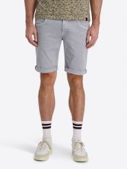 Timezone Szorty dżinsowe "Scotty" - Slim fit - w kolorze szarym rozmiar: W32. Szare szorty męskie Timezone, bez wzorów, z jeansu, klasyczne. Za 144.92 zł.