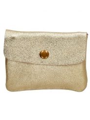 Charm Portfel "Elisa" w kolorze złotym - 11 x 1,5 x 7,5 cm rozmiar: onesize. Żółte portfele damskie Charm, bez wzorów, z materiału. Za 39.45 zł.